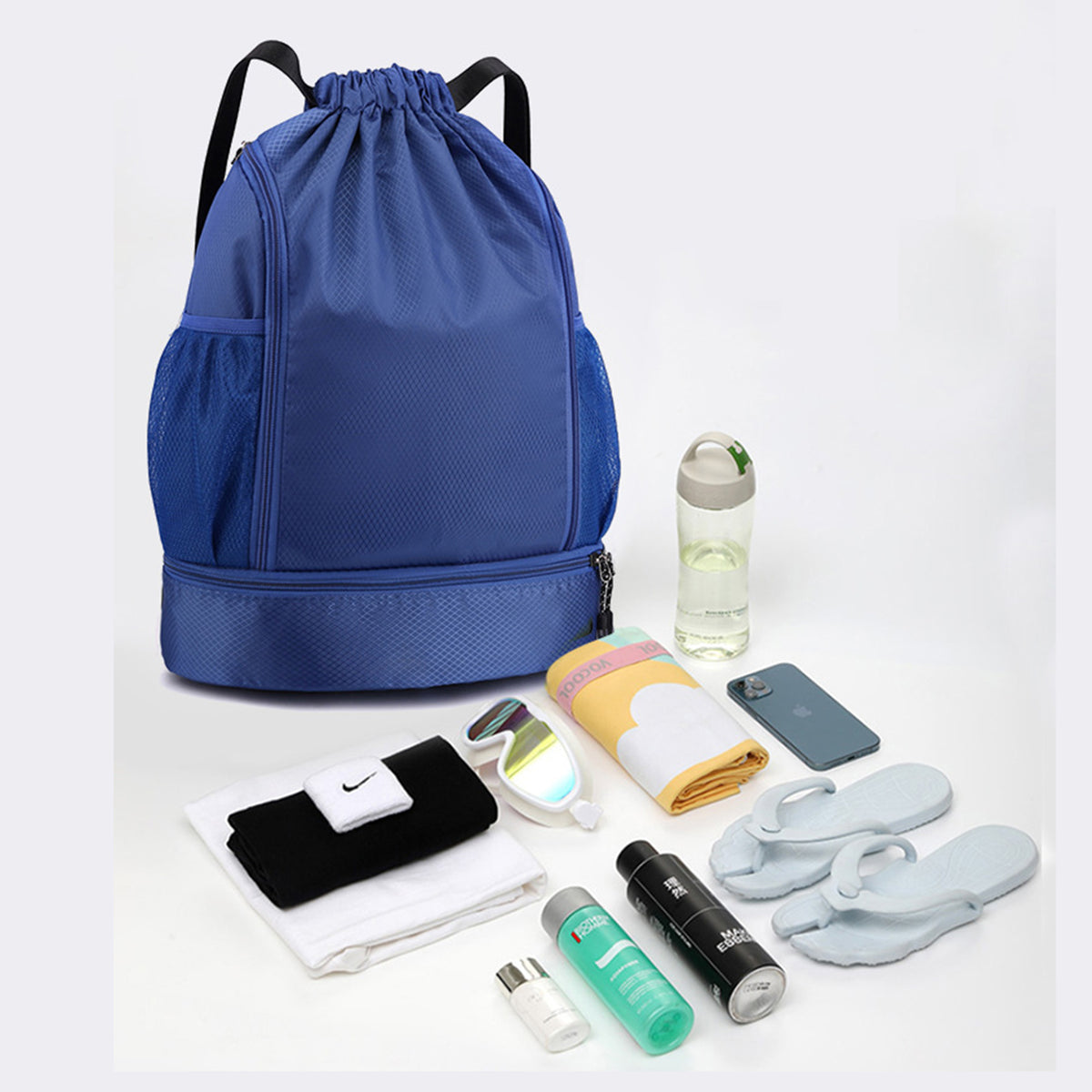 Waterproof Dry/Wet Separation Swim Bag Gym Bag with Shoes Compartment