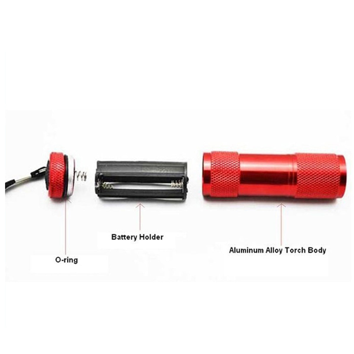 9 LED Mini Black Light UV Flashlight