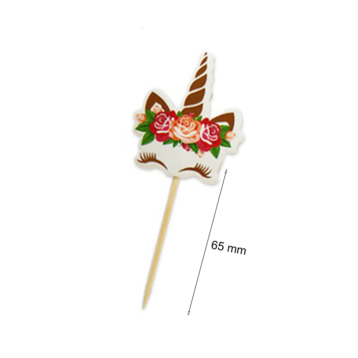 2.6"L Custom Mini Paper Cheese Markers Cupcake Toppers Flags