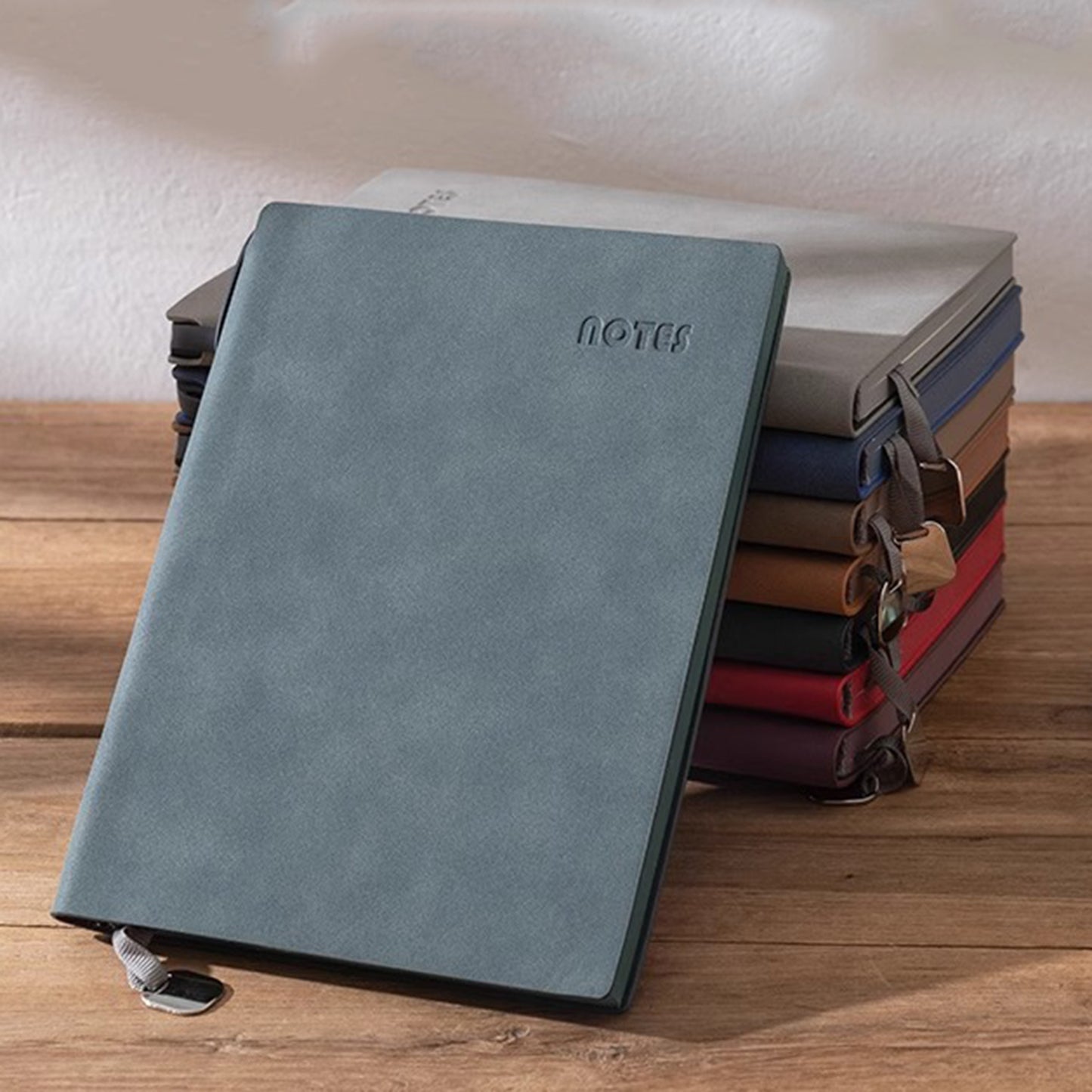 A5 Soft PU Leather Cover Lined Journal Notebook Diary Notepad Set