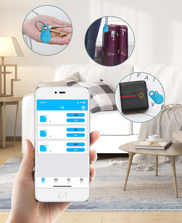 Drop-Shaped Wireless Smart Wireless Tracker Anti-Lost Device Keychain Key Finder