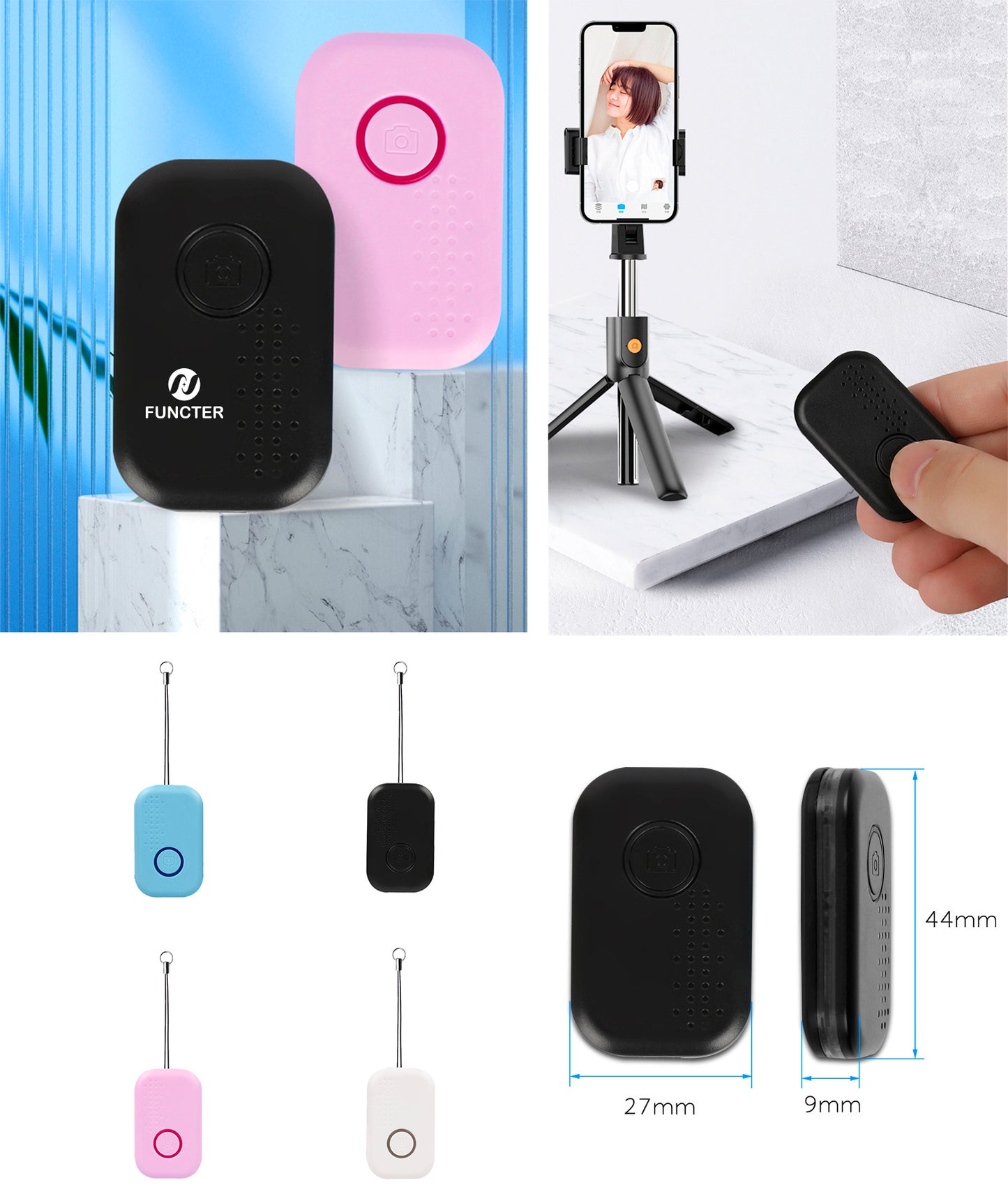 Rectangle Shaped Wireless Smart Tracker Anti-Lost Device Keychain Key Finder
