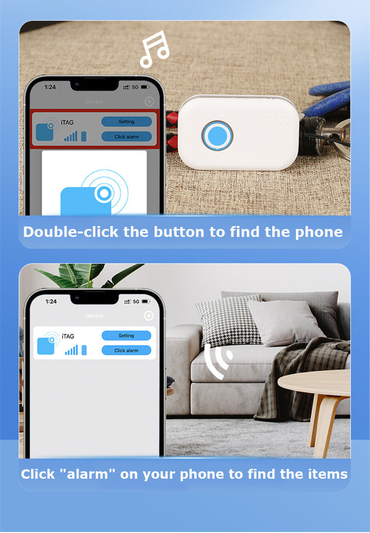 Rectangle Shaped Wireless Smart Tracker Anti-Lost Device Keychain Key Finder