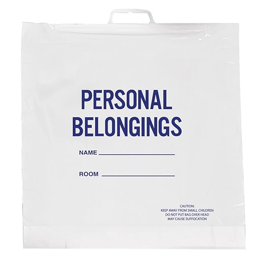 3.9mil Double Thick Patient Belongings Laundry Bag