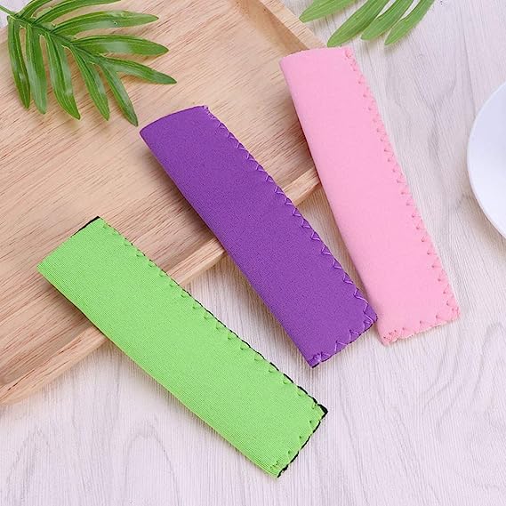 Ice Sleeves Popsicle Holders Bags Neoprene Freezer Popsicle Covers Anti Freezing Sleeves