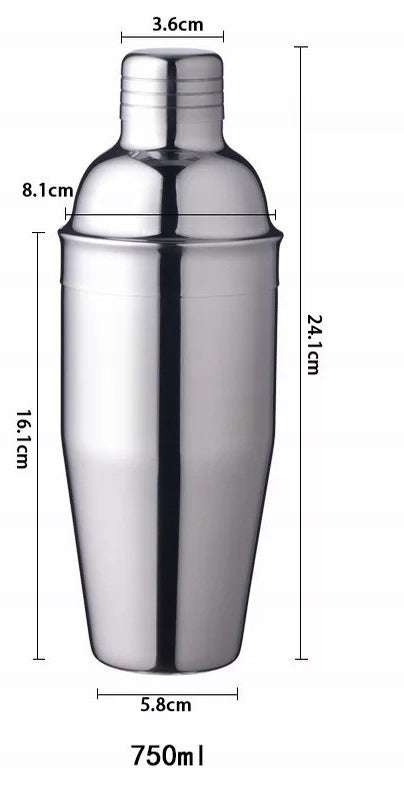 25oz Cocktail Shaker Professional Stainless Steel Bar Tools
