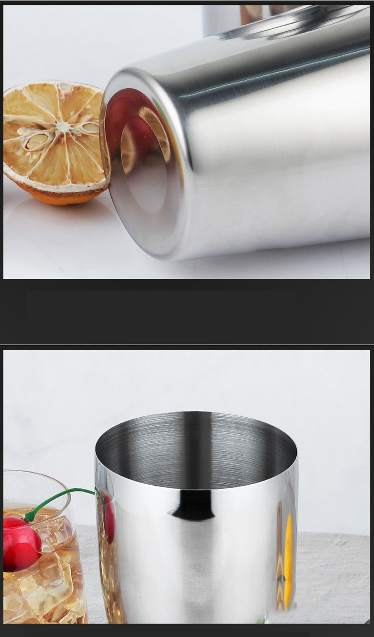 25oz Cocktail Shaker Professional Stainless Steel Bar Tools