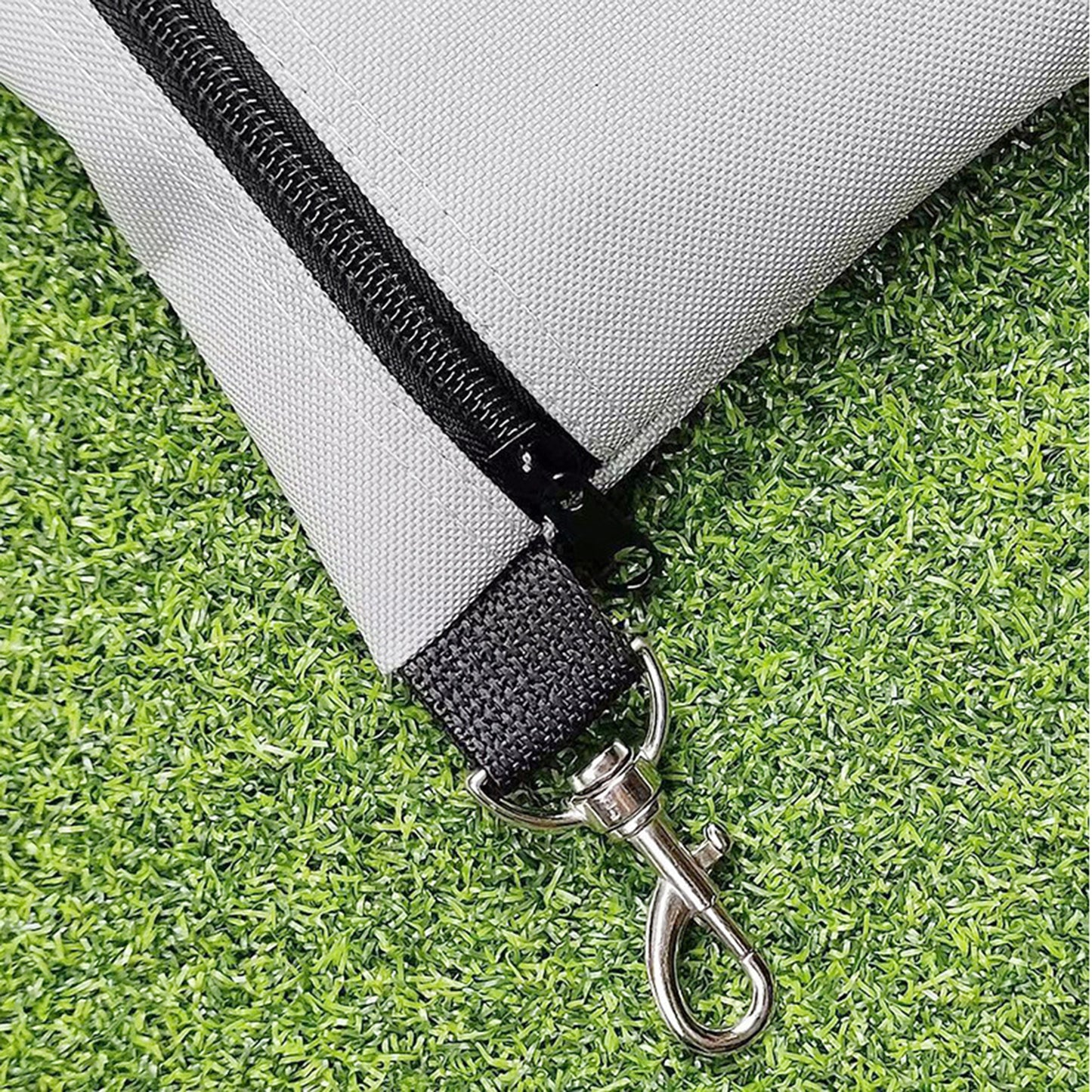 Golf Tee Pouch, Professional Zipper Golf Tee/Ball Pouch Bag with Metal Lobster Claw Clip