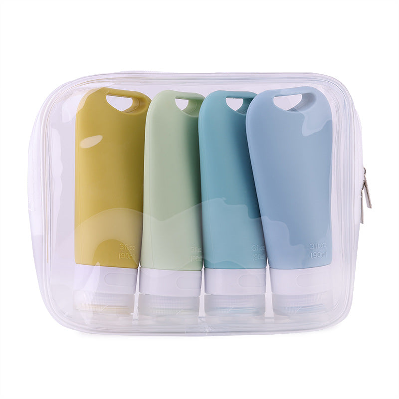 3 OZ Travel Bottles Set For Toiletries, Silicone Split Bottle Set (4 Pcs Set)