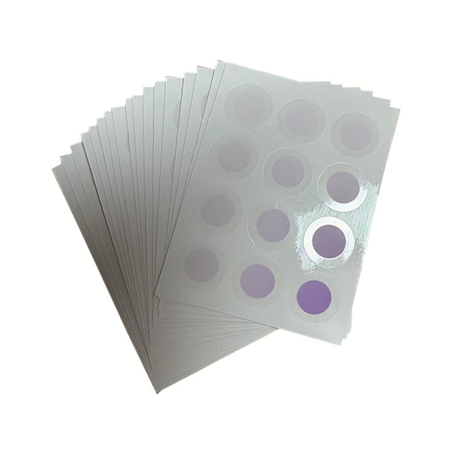 24 Pcs / 2 Sheets Sunburn Alert Sticker Round Shape Detection Reminder UV Stickers for Sunscreen