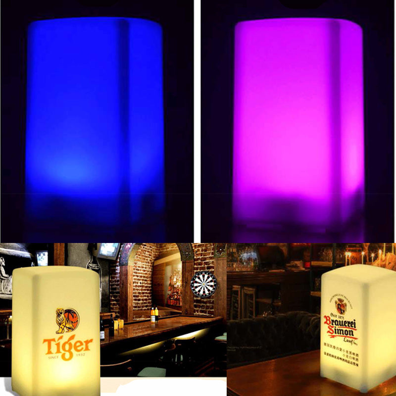 Cube Shaped Rechargeable Bar Table Lamp