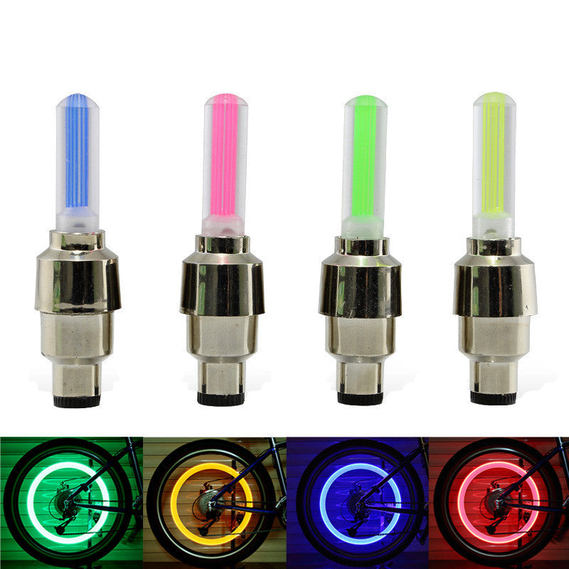 Long Style Bike Air Valve Bicycle Light