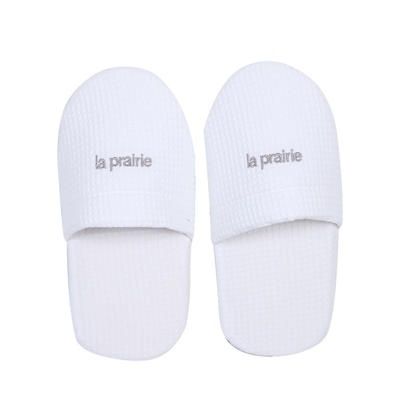 Thicken Waffle Pattern Non-Slip Closed-Toe Hotel Slipper
