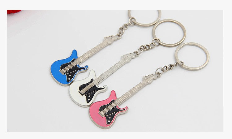 Electric Guitar Shaped Bottle Opener Key Chain