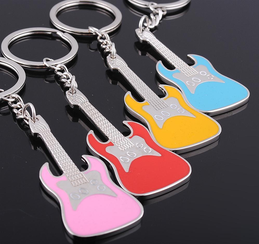 Metal Guitar Key Chain