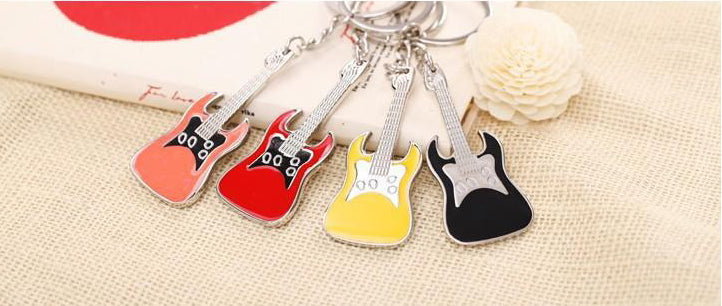Metal Guitar Key Chain
