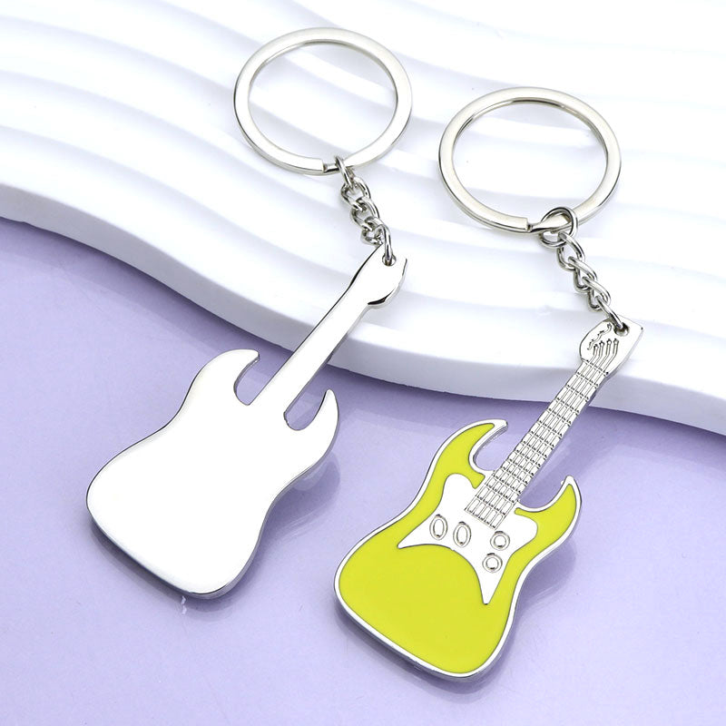 Metal Guitar Key Chain