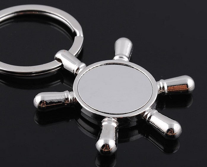 Rudder Shaped Key Chain