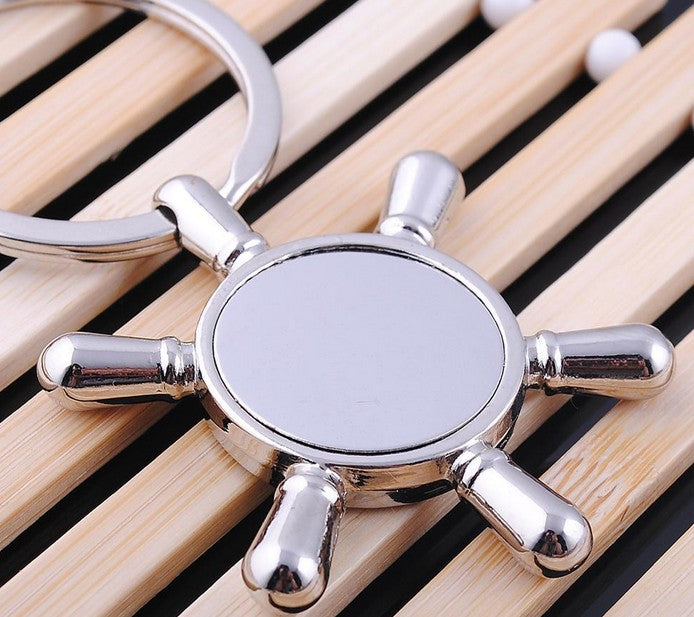 Rudder Shaped Key Chain