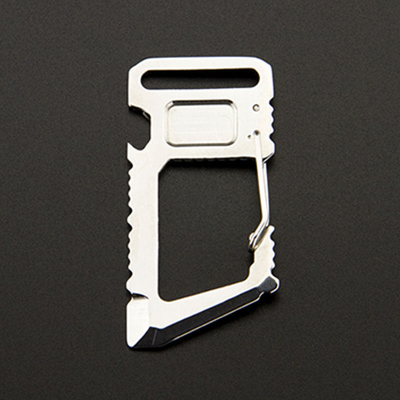 Multiple Functions D shaped Bottle Opener Carabiner