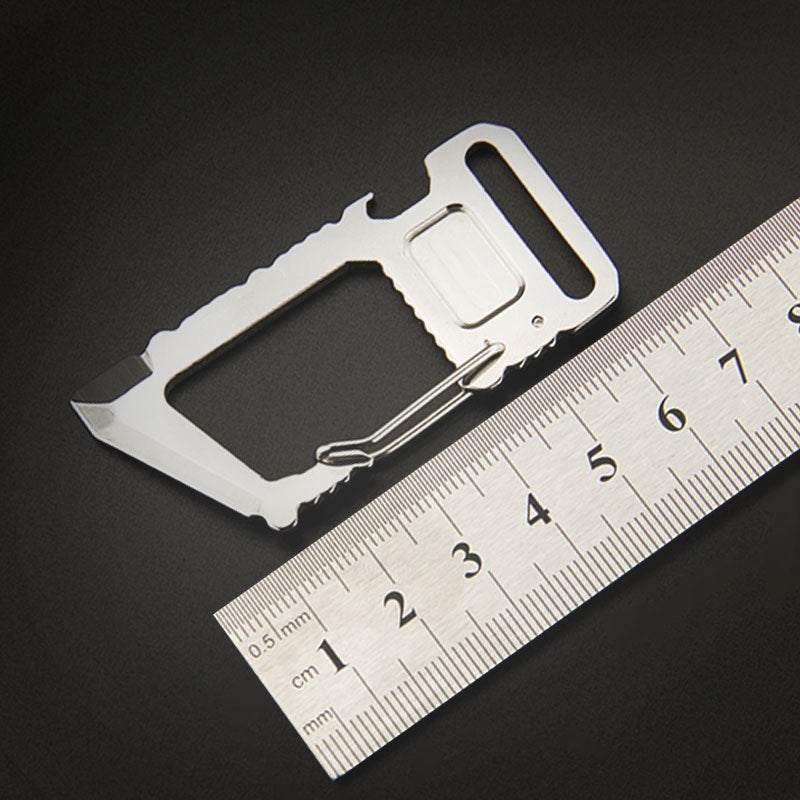 Multiple Functions D shaped Bottle Opener Carabiner
