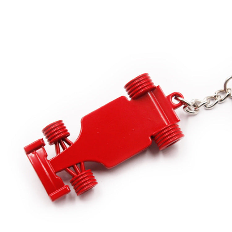 Red Formula Racing Car Keychain F1 Racing Car Key Tag