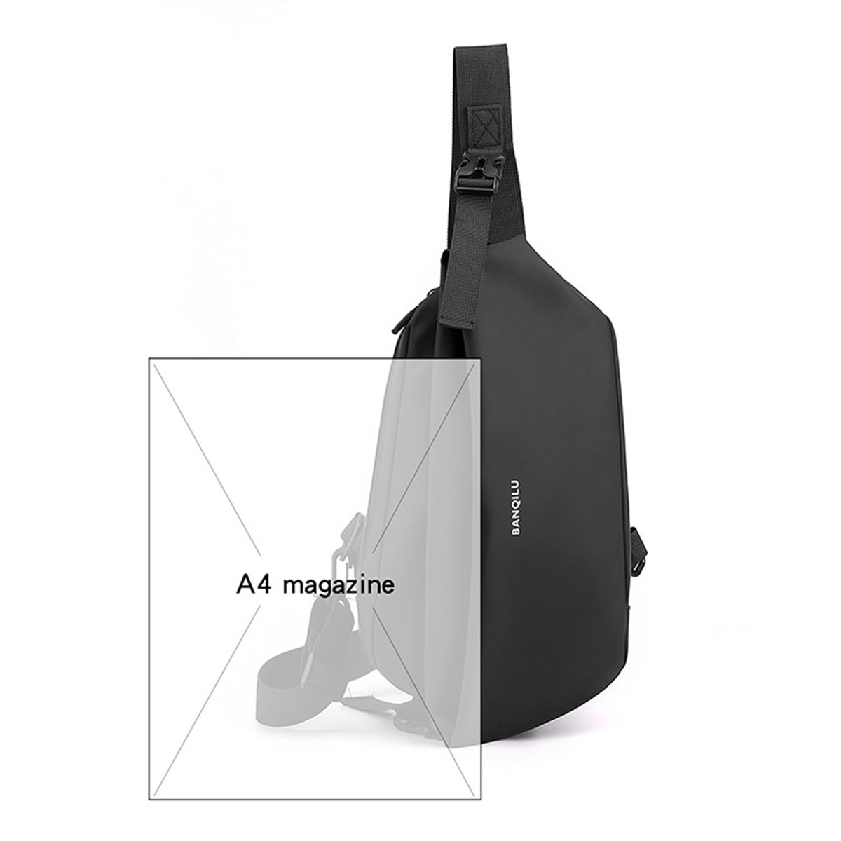 Lightweight/Large Capacity Chest Pack Waterproof Shoulder Bag Trendy Phone Waist Bag