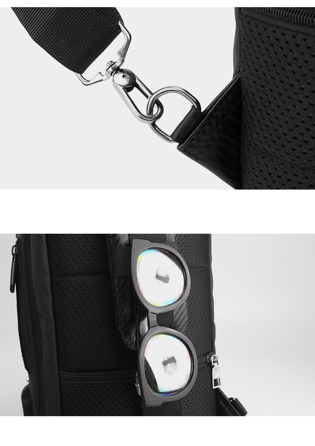 Anti-Theft Chest Bag Sling Backpack W/ Password Lock