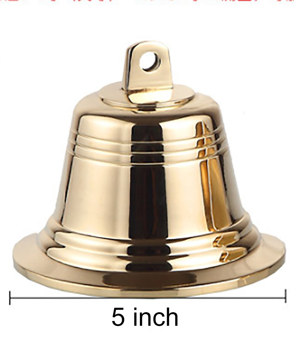 5" Brass Color Ship's Bell/Christmas Bell