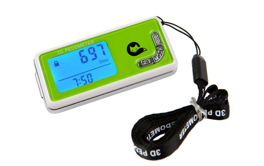 3D Waterproof Pedometer w/Blue Light Screen