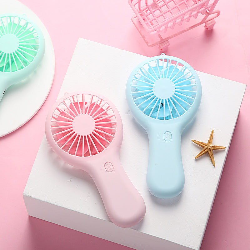 Rechargeable Mini Handheld Fan Phone Holder With Adjustable Wind Speed