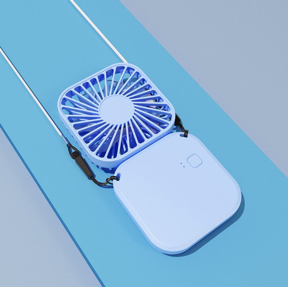 Mini Portable Fan USB Neck Quiet Handheld Personal Foldable Fan Rechargeable Fan