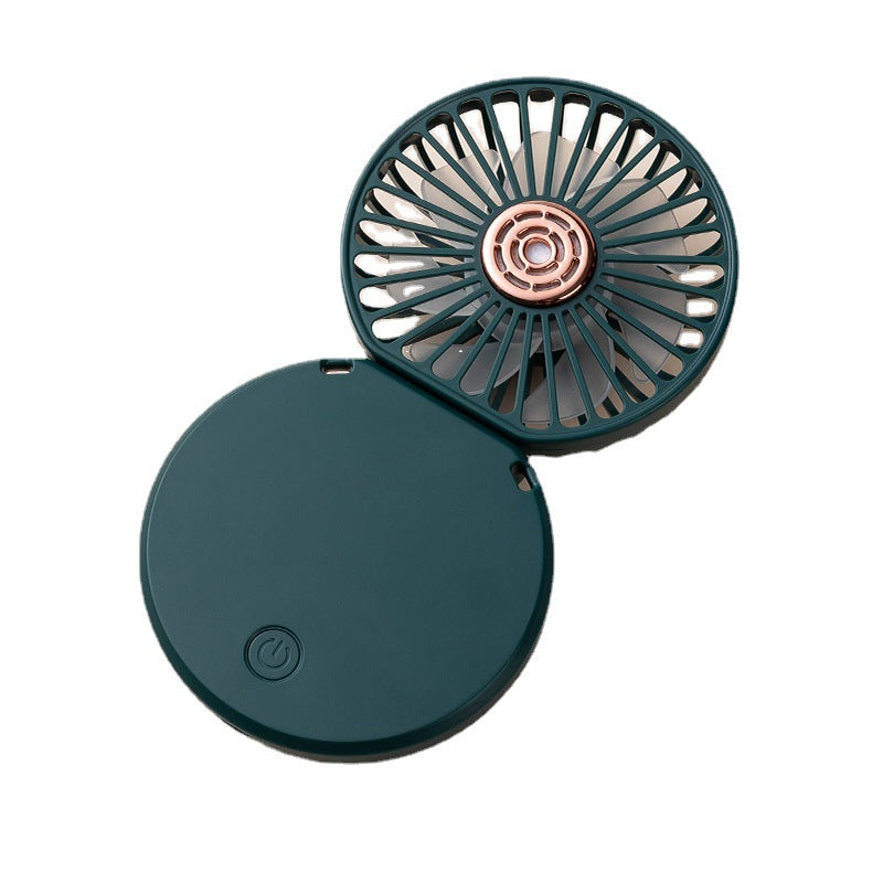 3 Levels Speed Folding Handheld Fan Rechargeable Mini Fan Phone Holder With Lanyard