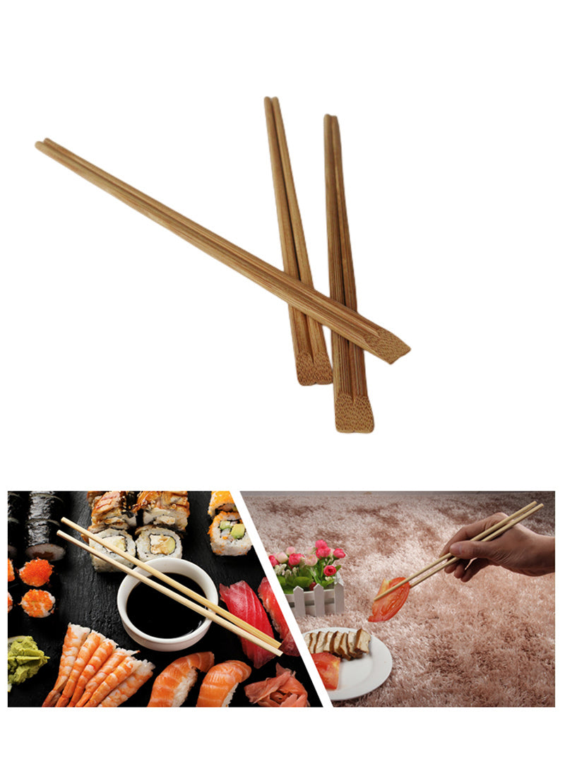 Carbonized Chopstick Disposable Chop Sticks Fast Food Chopsticks 0.197 x 8.274" W/ Paper Packing
