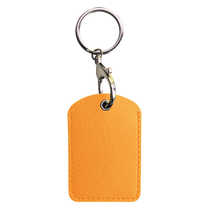 Small Rectangle PU Keytag Case PU Card Case Card Holder Access Control Card Sleeve