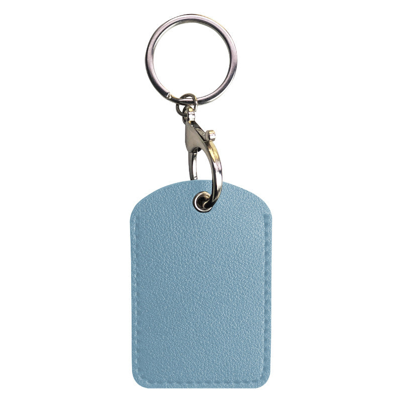 Small Rectangle PU Keytag Case PU Card Case Card Holder Access Control Card Sleeve
