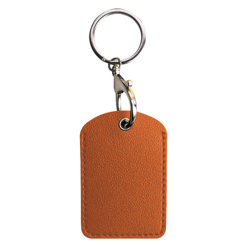 Small Rectangle PU Keytag Case PU Card Case Card Holder Access Control Card Sleeve