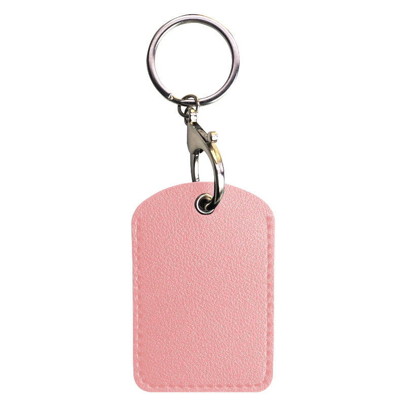 Small Rectangle PU Keytag Case PU Card Case Card Holder Access Control Card Sleeve