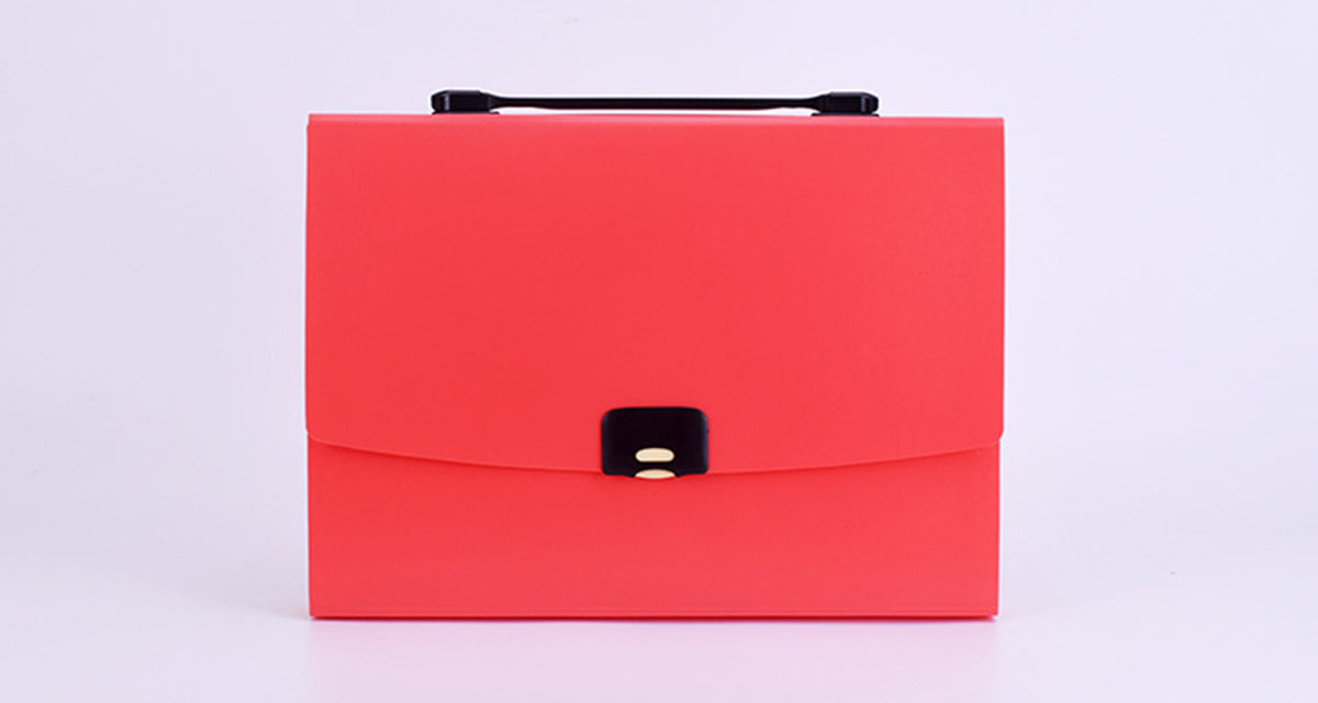Portable 12 Pockets Expanding File Folder Accordion Document Organizer Letter A4 Paper Size Storage