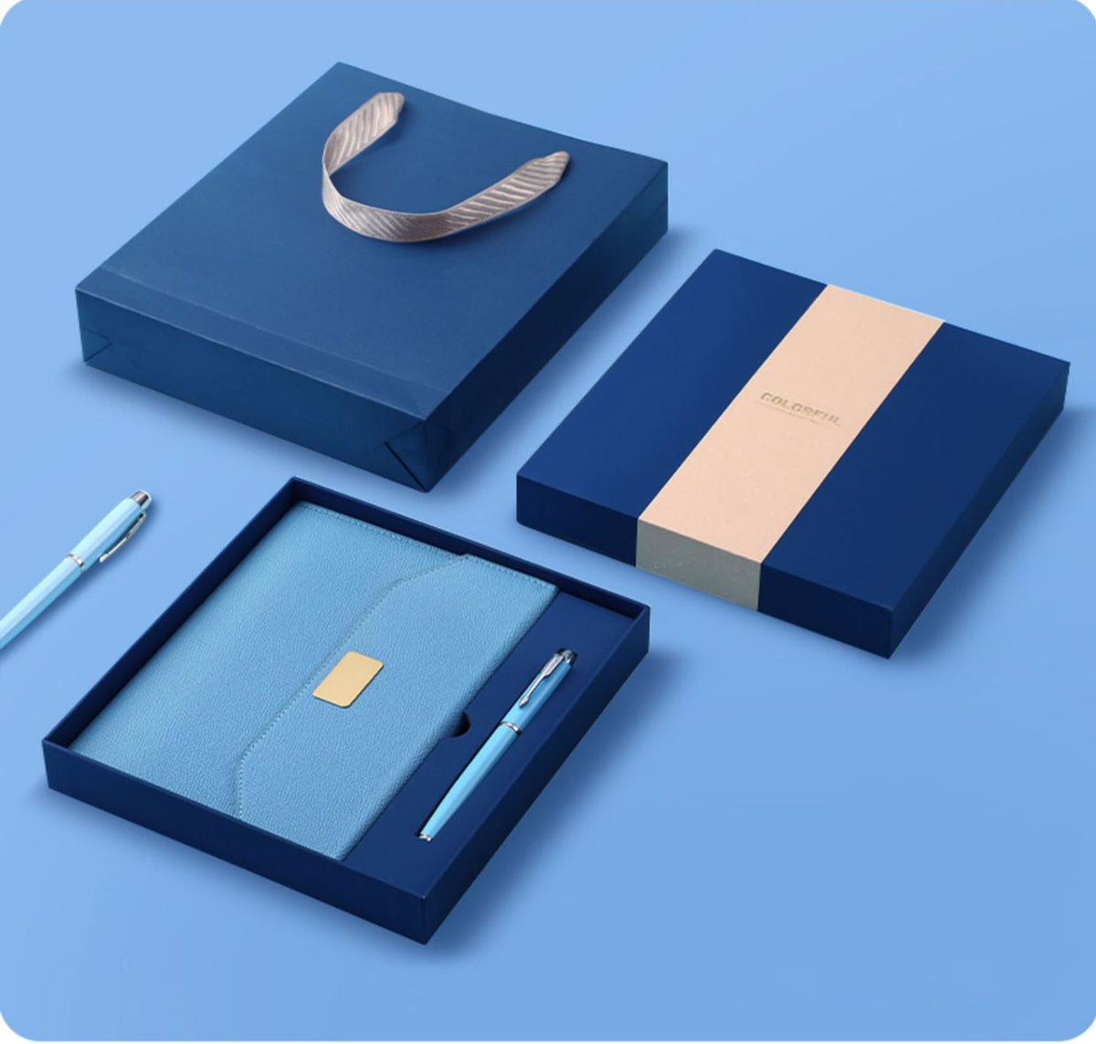 Multifunctional Loose-leaf A5 Notebook W/ Pen Packing Box Packing Bag