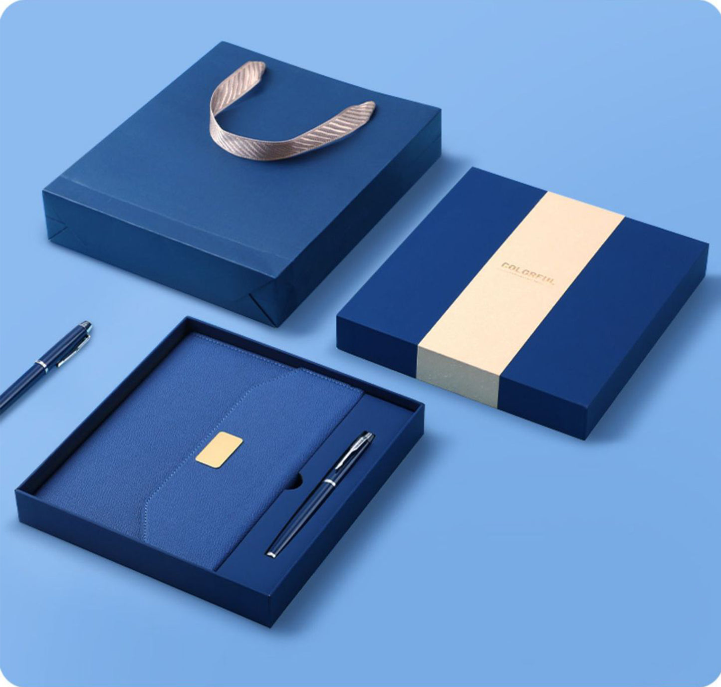 Multifunctional Loose-leaf A5 Notebook W/ Pen Packing Box Packing Bag