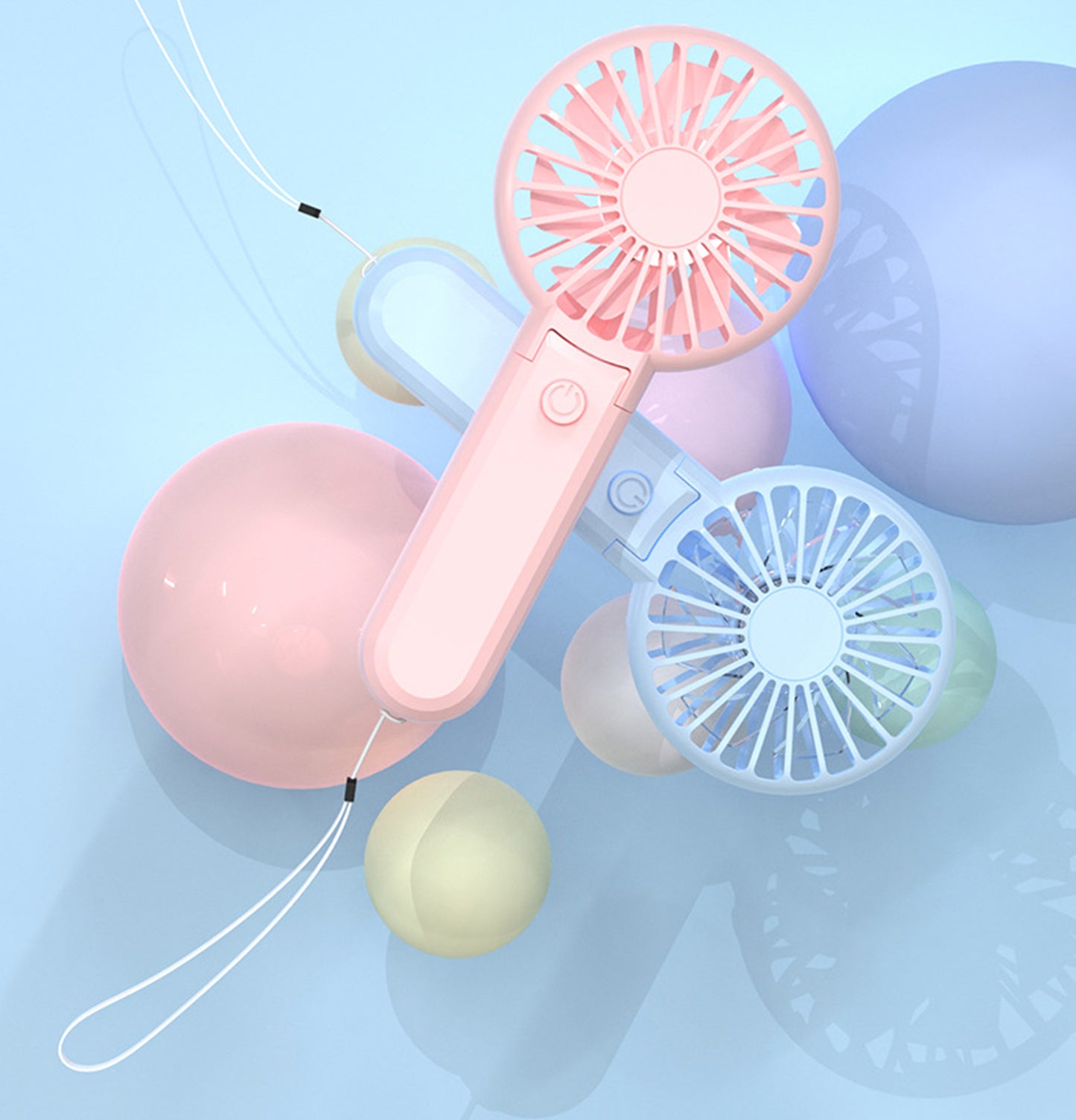 Handheld Fan,Cute Portable Fan Rechargeable USB Mini Fan