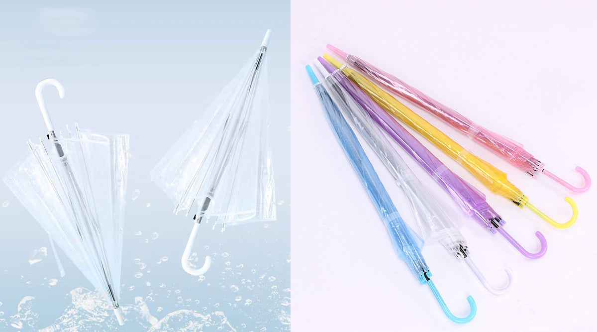 Clear Umbrella Wedding Style Stick Umbrellas Large Canopy Windproof Bulk Auto Open Umbrella
