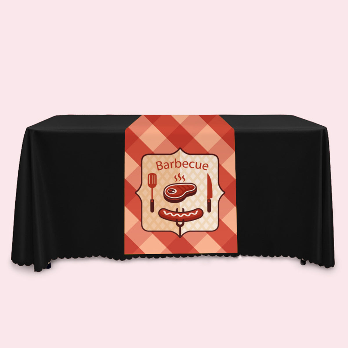 6' Table Cover Washable Polyester Tablecloth for 6' Table - Perfect for Wedding, Restaurant
