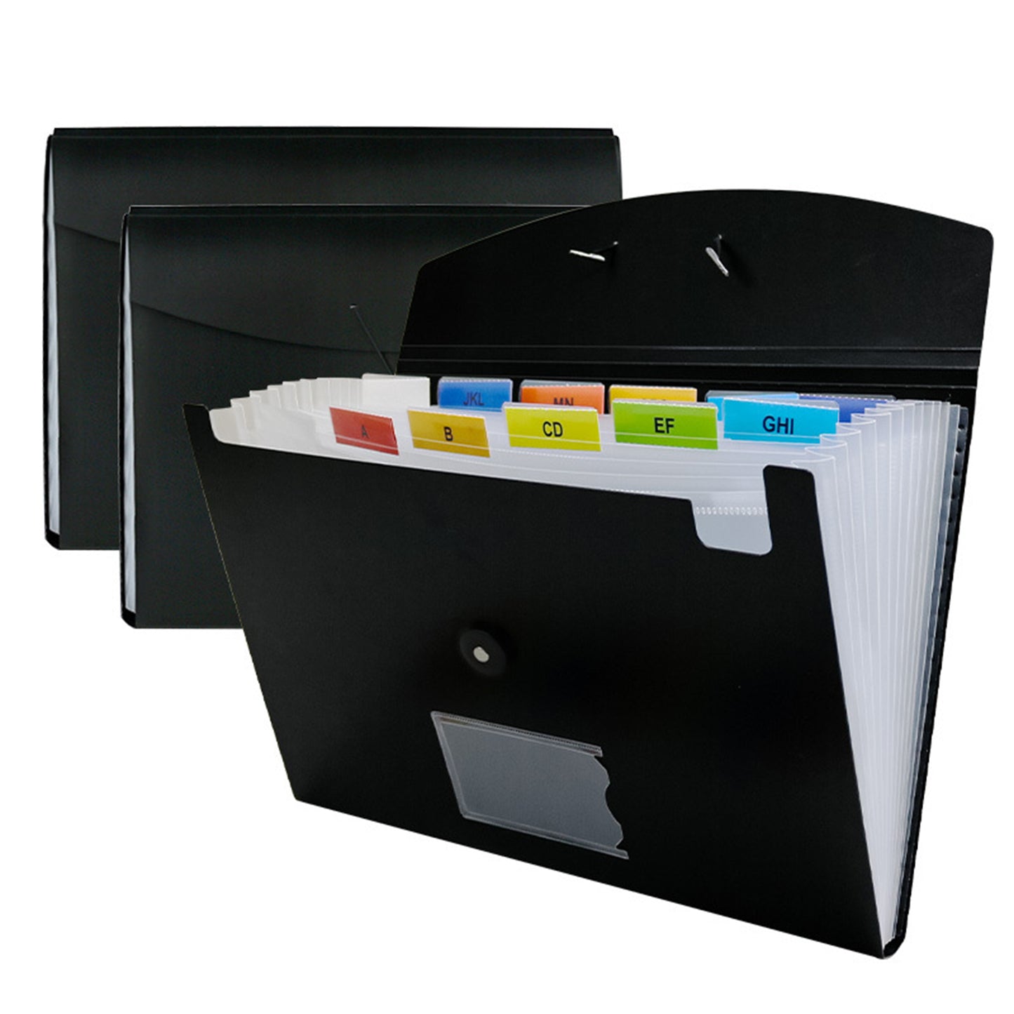 File Organizer 7 Pocket Expanding File Folder with Labels, Plastic Expandable File Folder