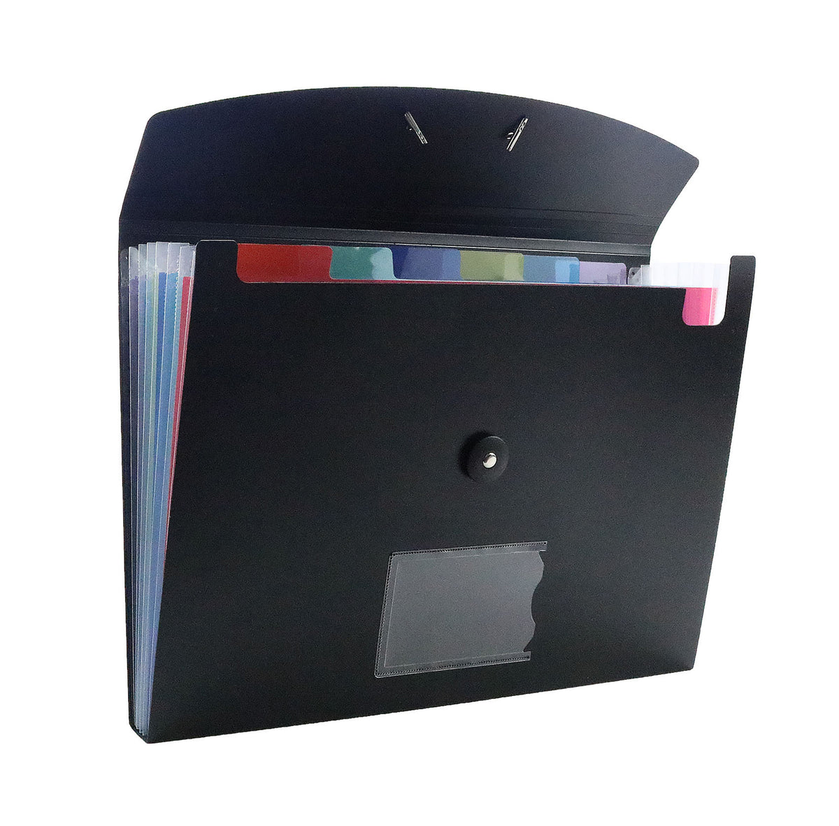 File Organizer 7 Pocket Expanding File Folder with Labels, Plastic Expandable File Folder