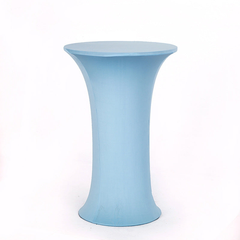 23 x 43" Spandex Cocktail Table Cover, Custom Printed Table Cover With Round Plate