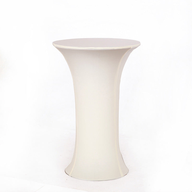 35 x 43" Spandex Cocktail Table Cover, Custom Printed Table Cover With Round Base