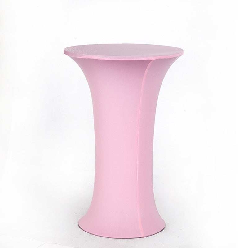 35 x 43" Spandex Cocktail Table Cover, Custom Printed Table Cover With Round Base