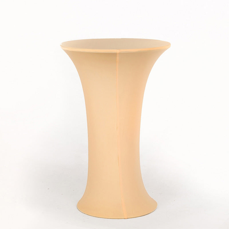 35 x 43" Spandex Cocktail Table Cover, Custom Printed Table Cover With Round Base